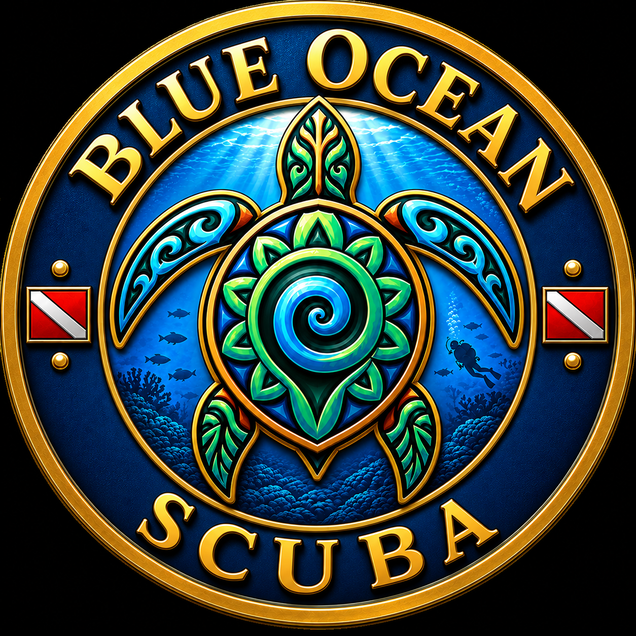Blue Ocean Scuba logo